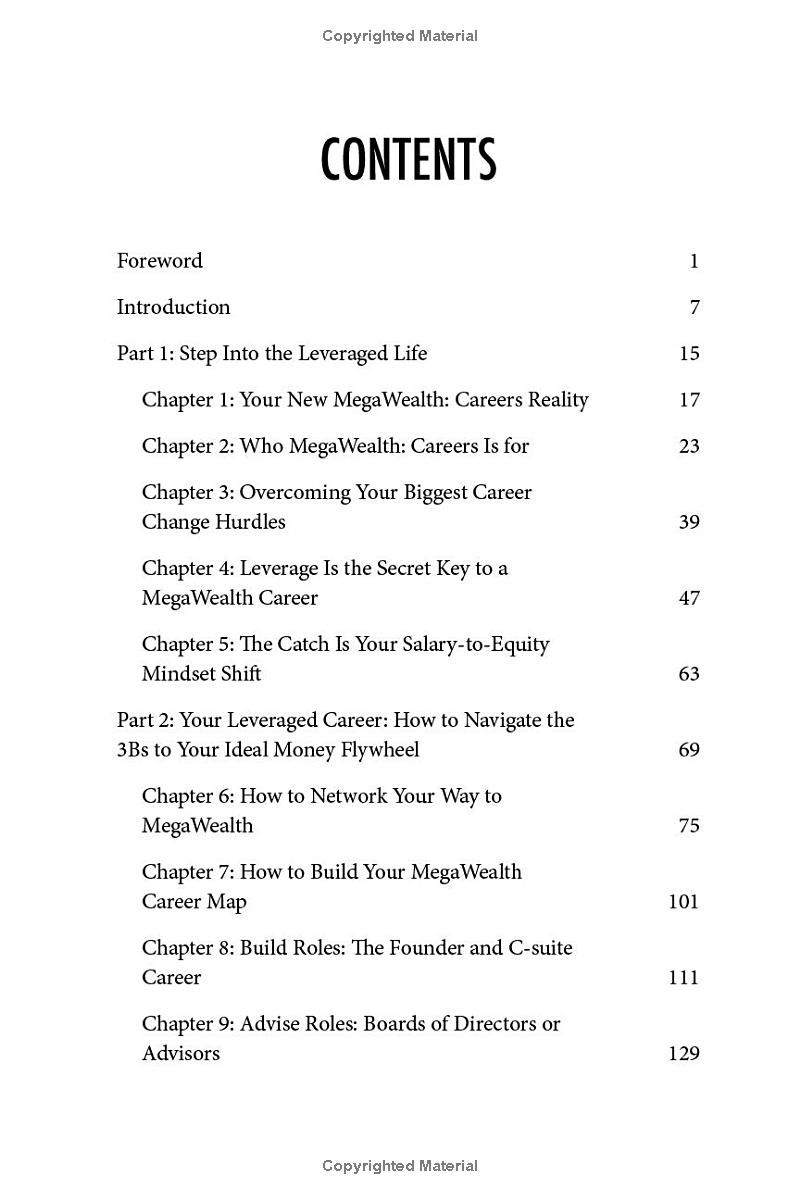 MegaWealth: Careers: Break free from your golden handcuffs, make the most money for your time, and build multiple equity streams (MegaWealth Series)