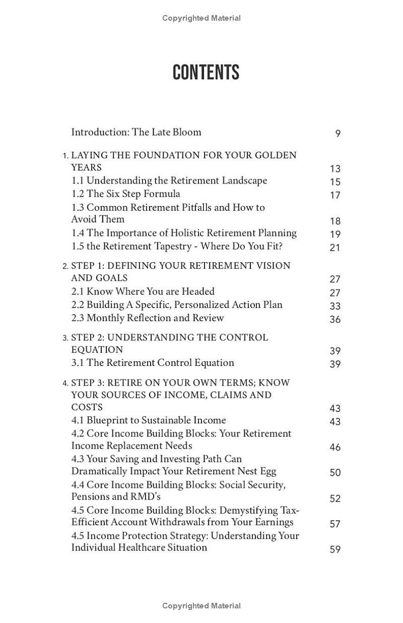 The Ultimate Retirement Planning Blueprint: The Simple 6 Step Formula: Pinpoint Your Retirement Vision, Calculate Savings Goals and Retire with Financial Freedom