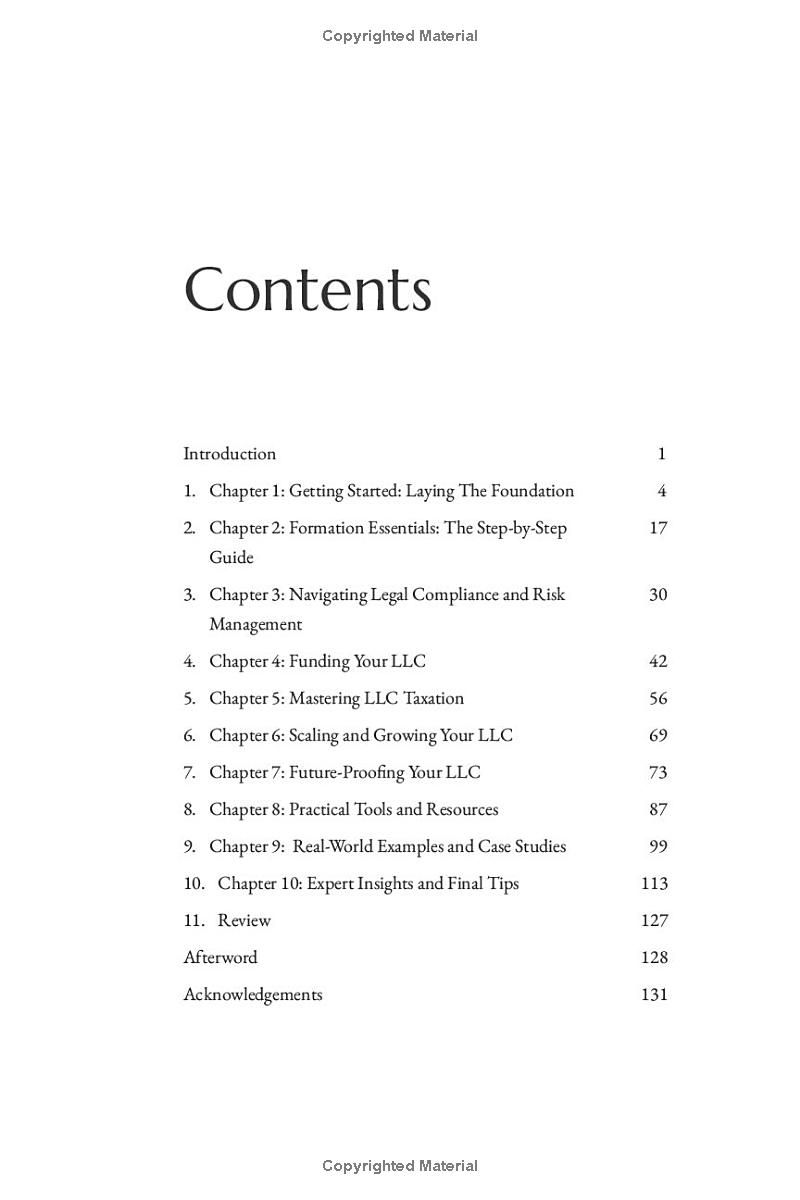 Comprehensive LLC Success Blueprint:: How to Form, Manage, and Scale Your First Business from Scratch. Strategies for Stress-Free Success, Key Tax Savings, and Legal Guidance for New Entrepreneurs