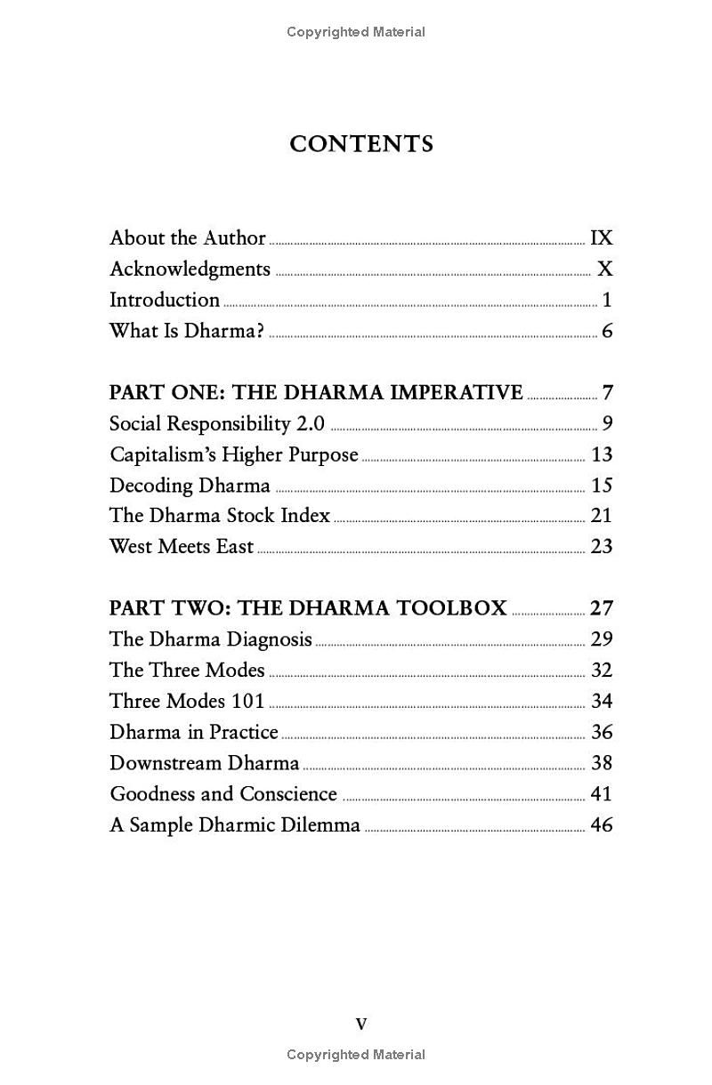 The Dharma of Capitalism: A guide to mindful decision-making in the business of life