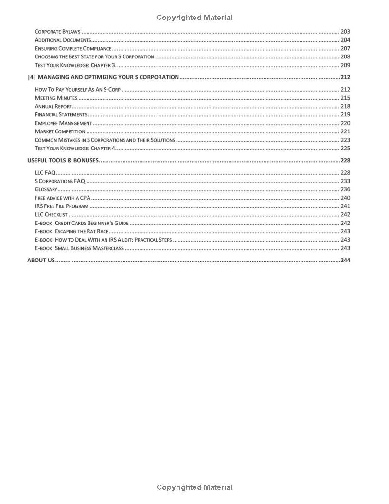 LLC & S Corp Beginner’s All-in-One Guide: All You Need to Know to Start, Run, and Grow Your LLC & S Corp even Without Experience. Gain Critical Legal Insights, Optimize Taxes, and Protect Your Assets.