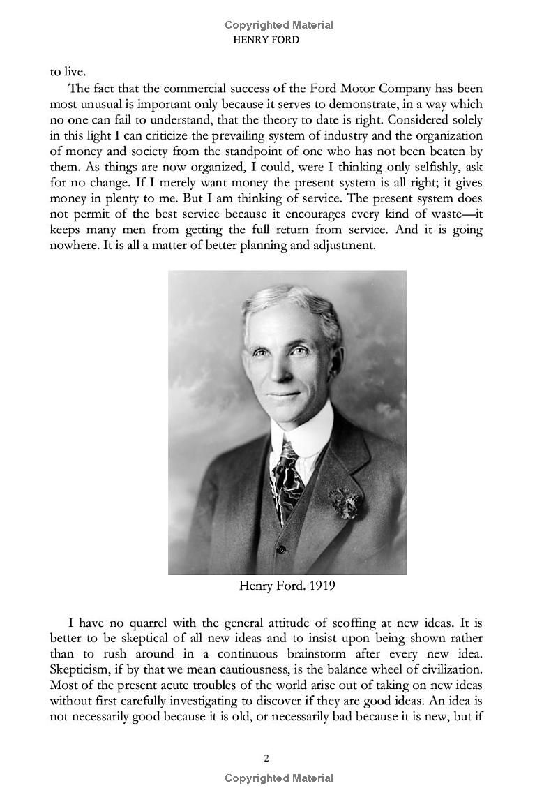 My Life and Work: Autobiography of Henry Ford