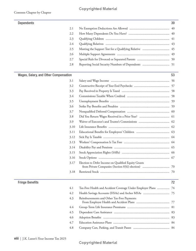 J.K. Lassers Your Income Tax 2025: For Preparing Your 2024 Tax Return