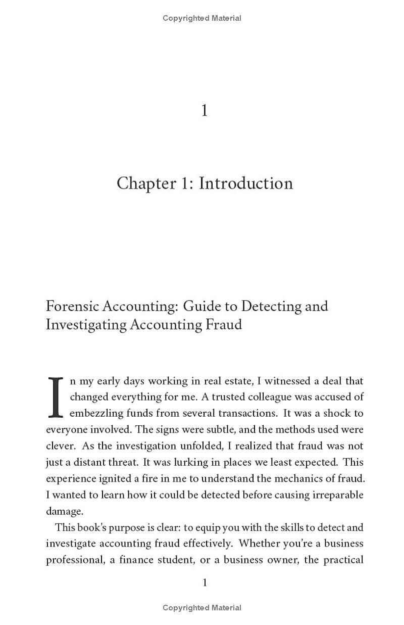 FORENSIC ACCOUNTING: GUIDE TO DETECTING AND INVESTIGATING ACCOUNTING FRAUD