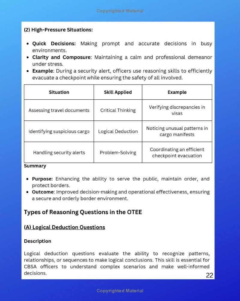 OTEE Study Guide And Practice Test For CBSA: Master the Canadian Border Services OTEE CBSA Exams with Comprehensive Practice Tests and Study Strategies