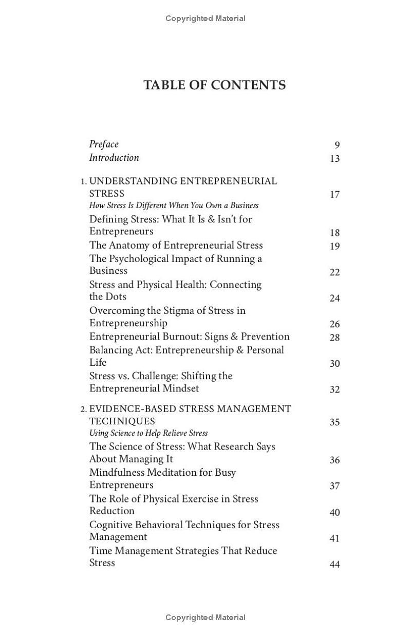 Stress Management: Tactics for Entrepreneurs to Manage an Overwhelming Workload, Improve Decision-Making Skills, & Cultivate Calmness to Live a Fulfilled Life