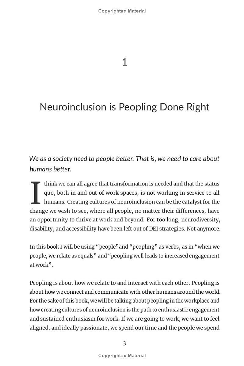 Creating Cultures of Neuroinclusion:: A Framework for Peopling and Engaging Neurodiverse Talent