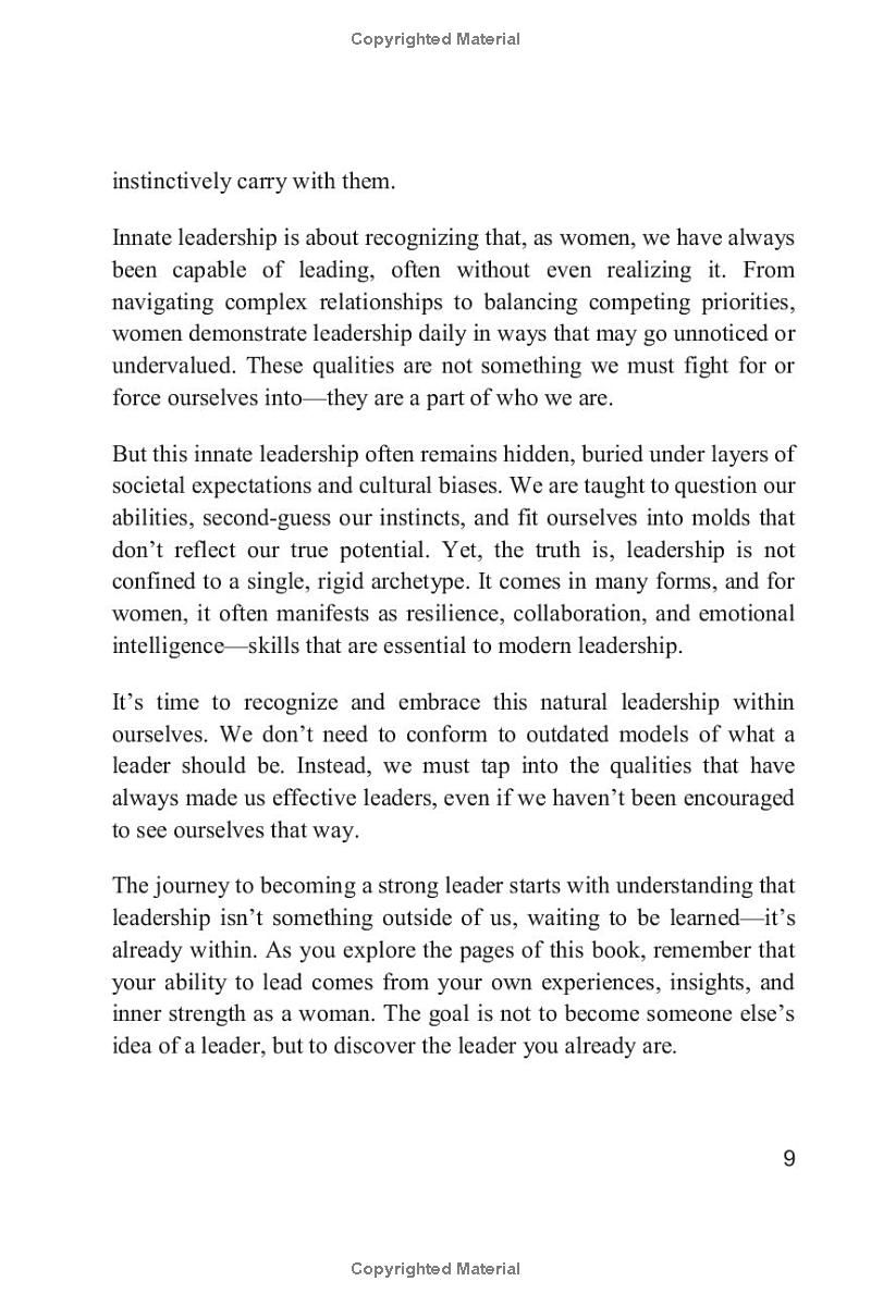 The FEMALE LEADERSHIP Bible. She Leads Like a Boss: Craft Powerful Habits ● Master Subtle Strength ● Build Strong Communication. Lead Your Team with Confidence. Succeed in Career & Life. U R the Boss!