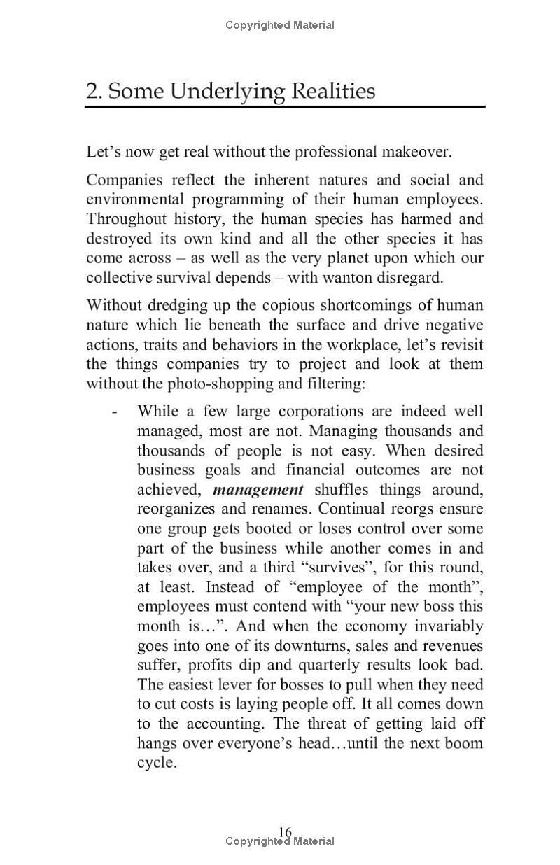 The Cutthroat Menagerie: A Young Professionals Guide to Recognizing and Overcoming Treachery and Skulduggery in the Corporate Workplace