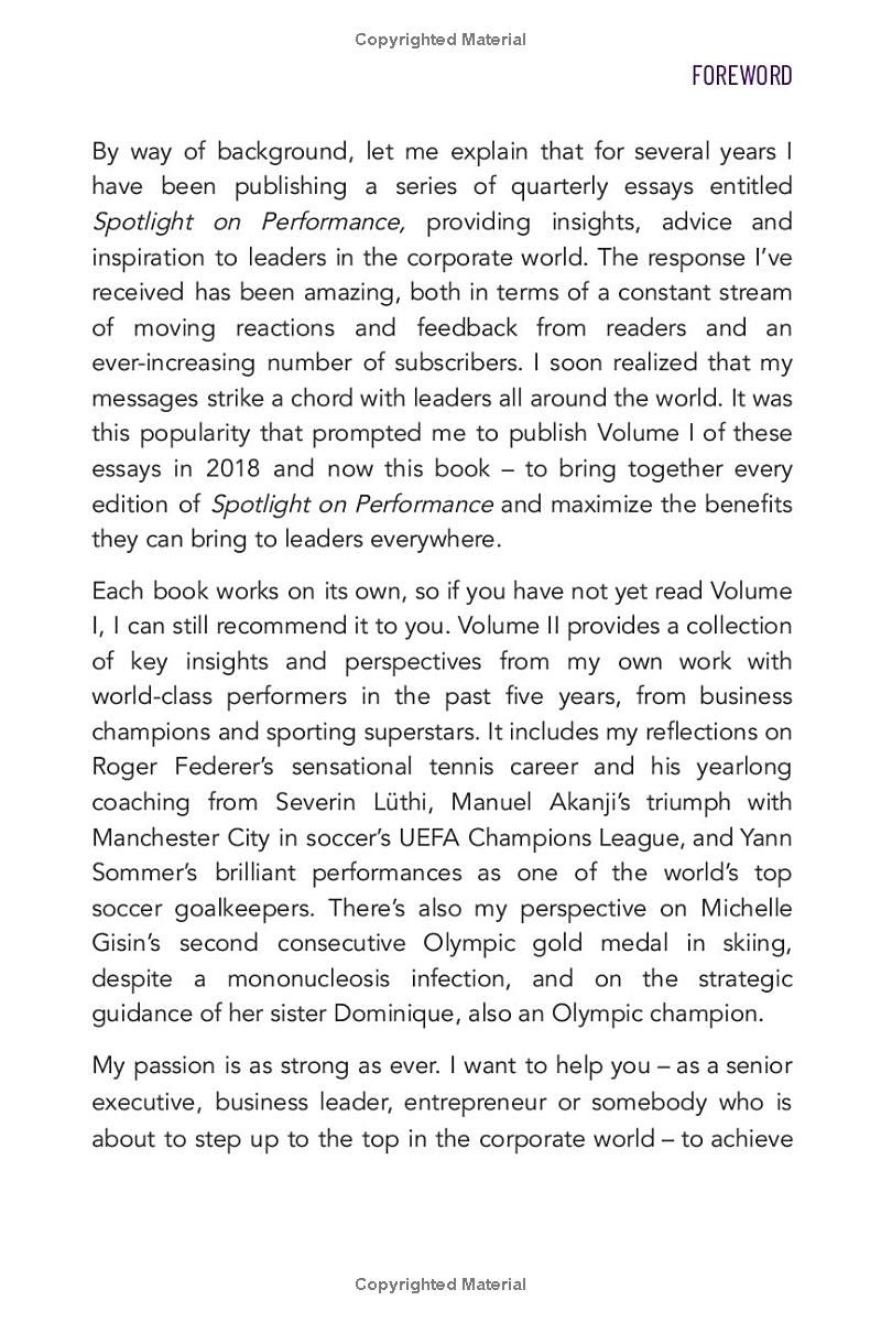 Spotlight on Performance: Executive Inspiration - Volume II