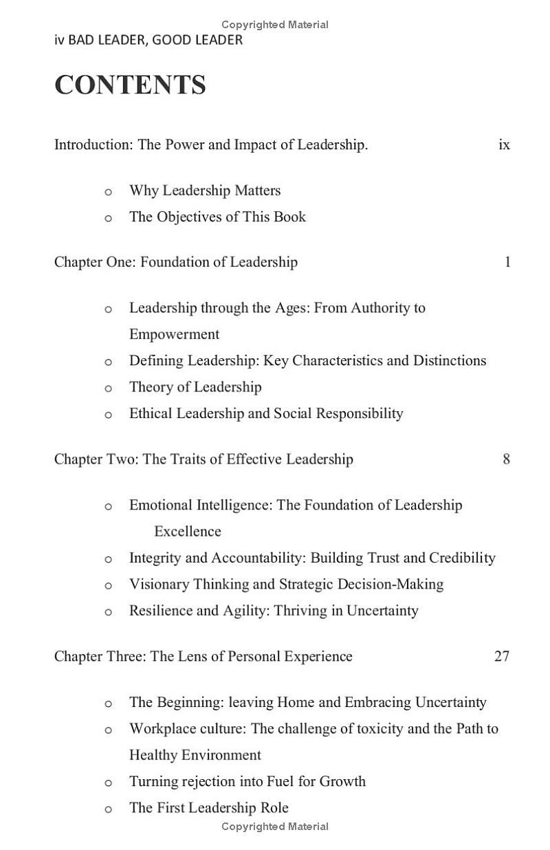 BAD LEADER, GOOD LEADER: A comprehensive playbook to leadership excellence