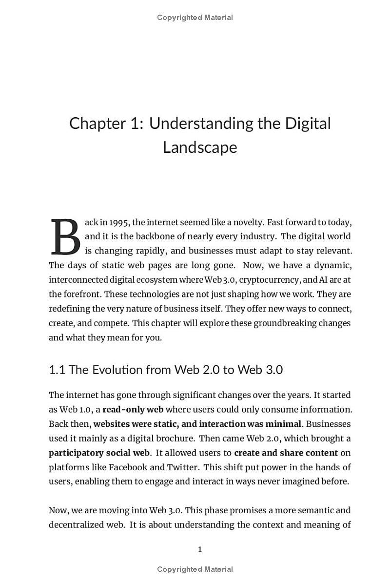 Innovate or Die: How to Survive Using Web 3.0, AI and Cryptocurrency in Your Business: A Guide to Understand and Leverage the Power of Emerging Tech ... Unprecedented Success (Business Management)