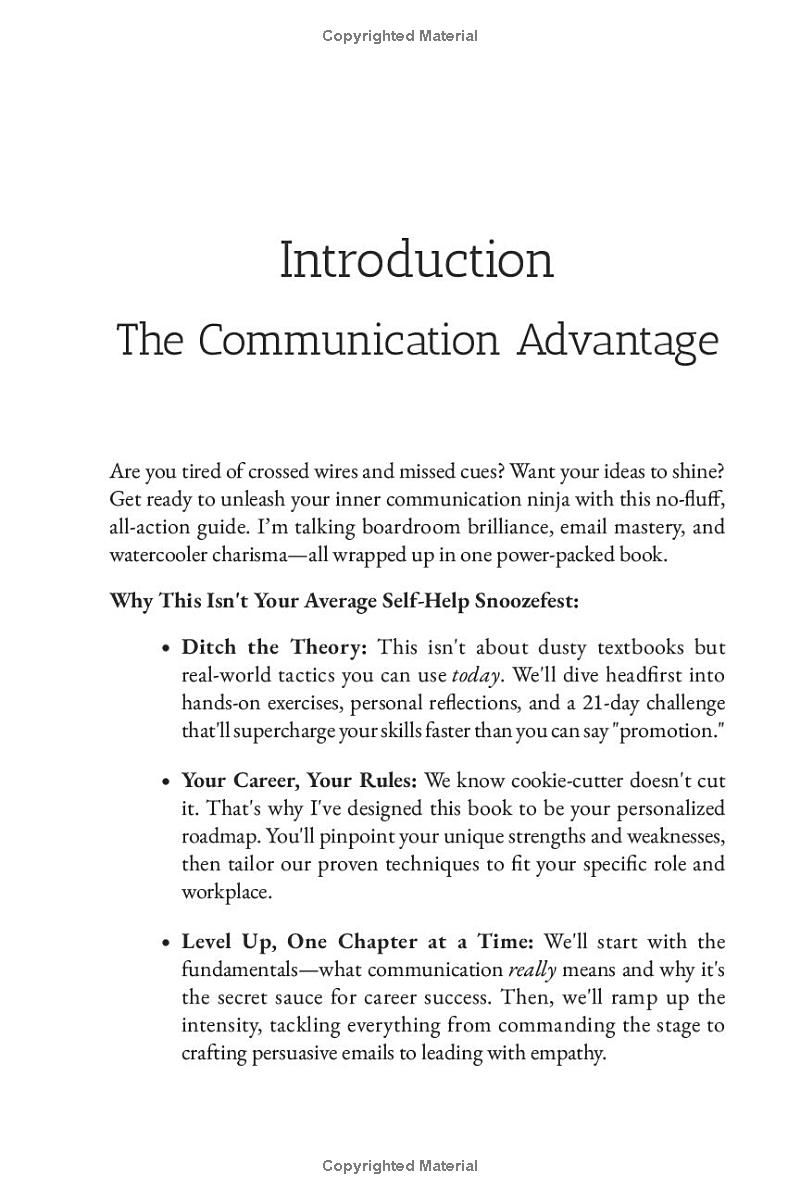 21-Day Challenge to Master Effective Communication Skills: A Practical Book to Enhance Workplace Relationships and Improve Professional Success