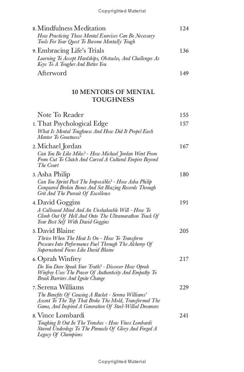 The 8 Habits Of Mental Toughness: Crack The Mindset For Thriving Under Pressure, Conquer Any Challenge And Become Unstoppable