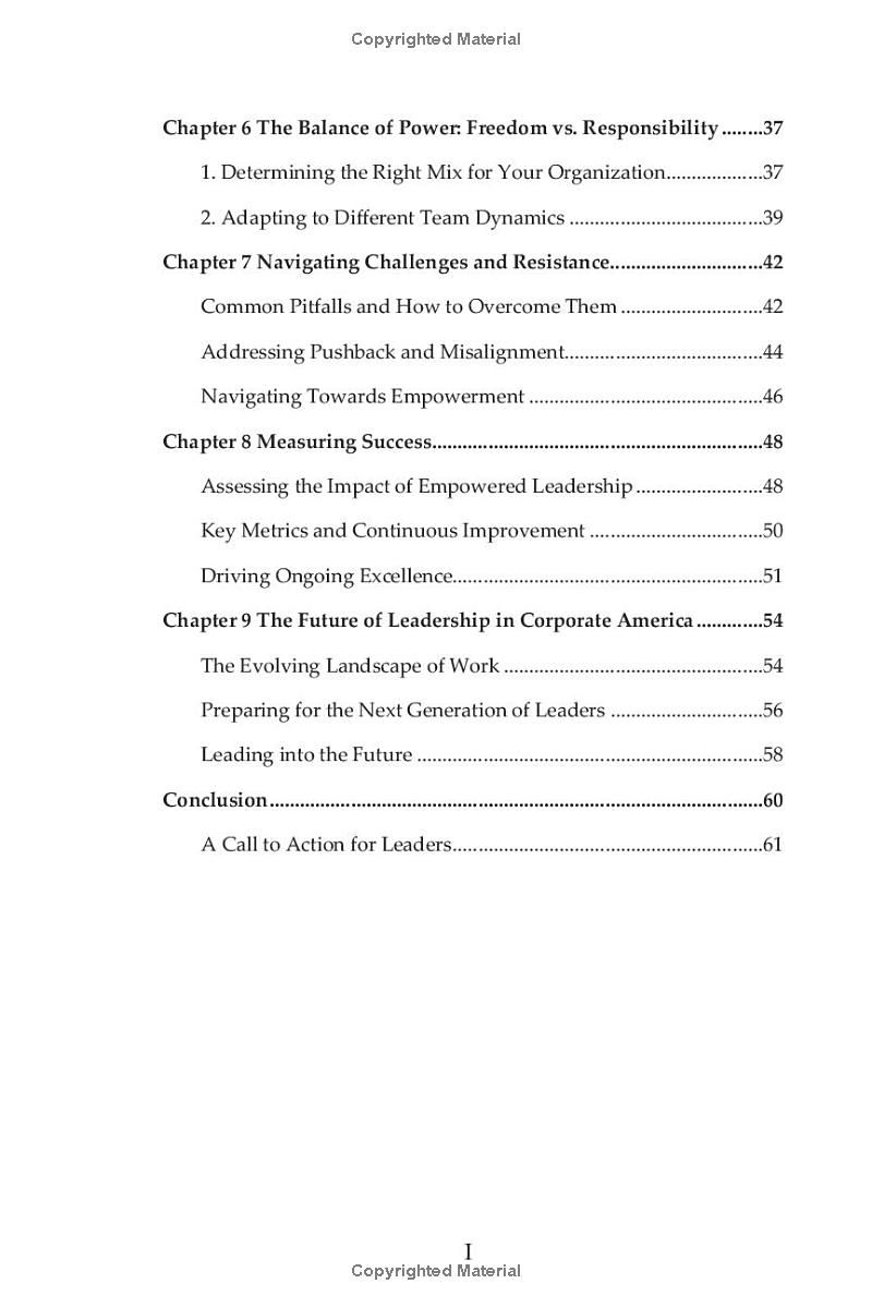 Empowered Leadership: Balancing Freedom and Responsibility in Corporate America