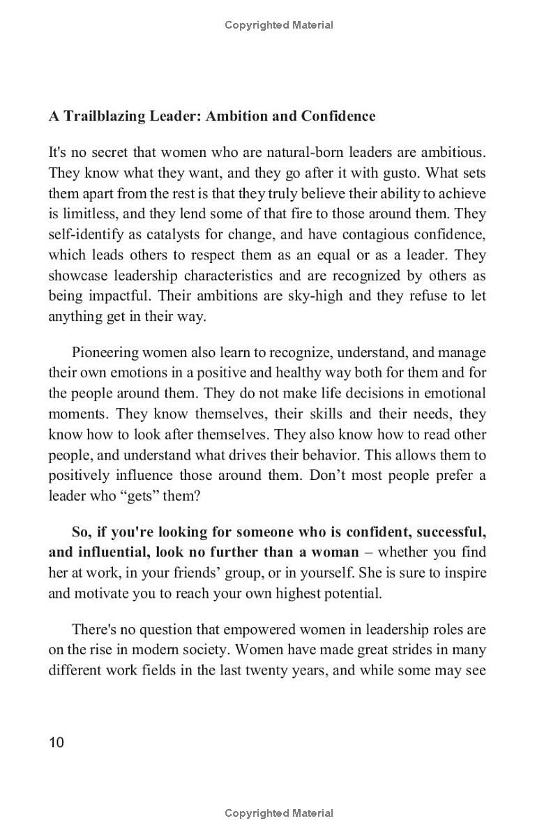 The FEMALE LEADERSHIP Bible. She Leads Like a Boss: Craft Powerful Habits ● Master Subtle Strength ● Build Strong Communication. Lead Your Team with Confidence. Succeed in Career & Life. U R the Boss!