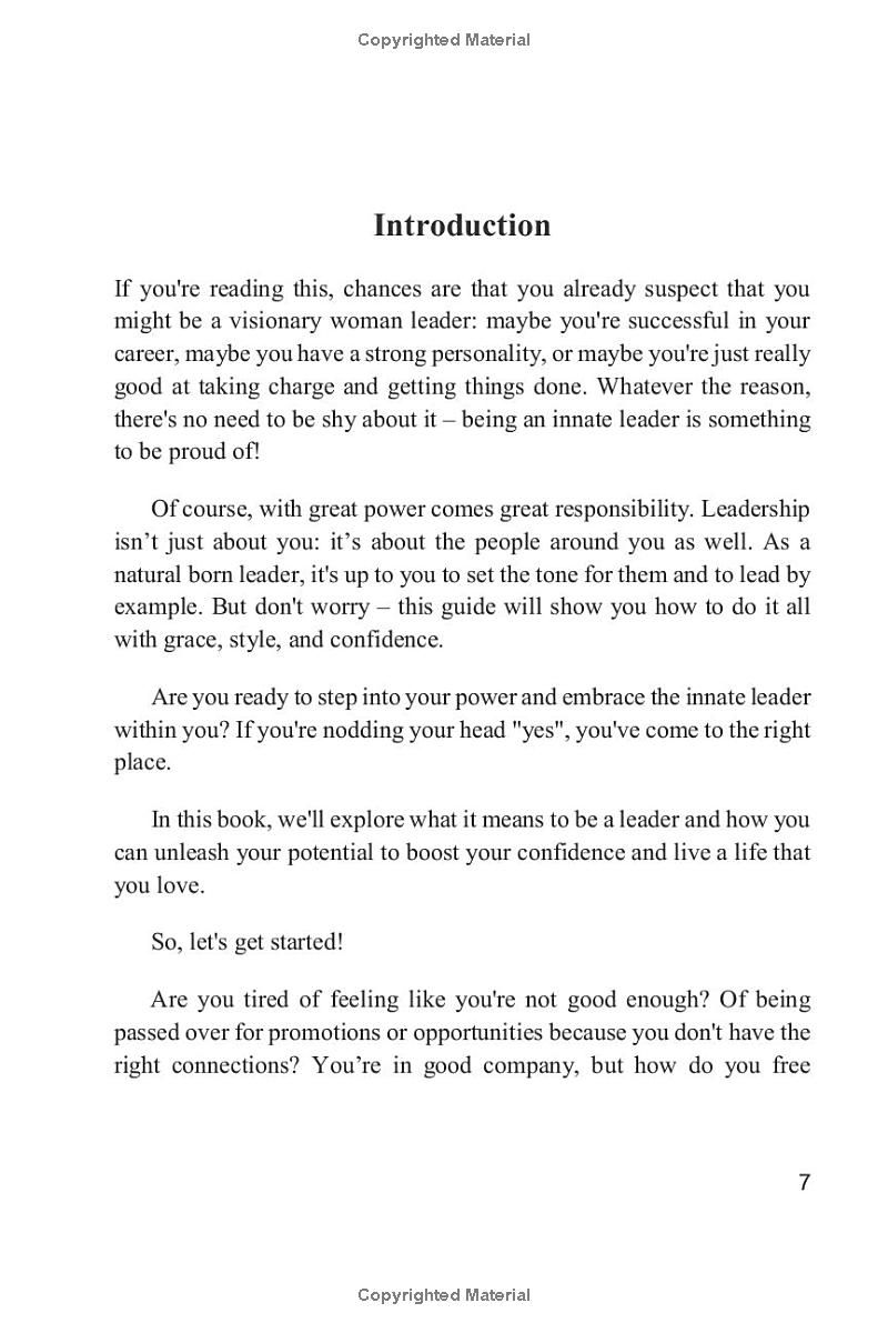 The FEMALE LEADERSHIP Bible. She Leads Like a Boss: Craft Powerful Habits ● Master Subtle Strength ● Build Strong Communication. Lead Your Team with Confidence. Succeed in Career & Life. U R the Boss!