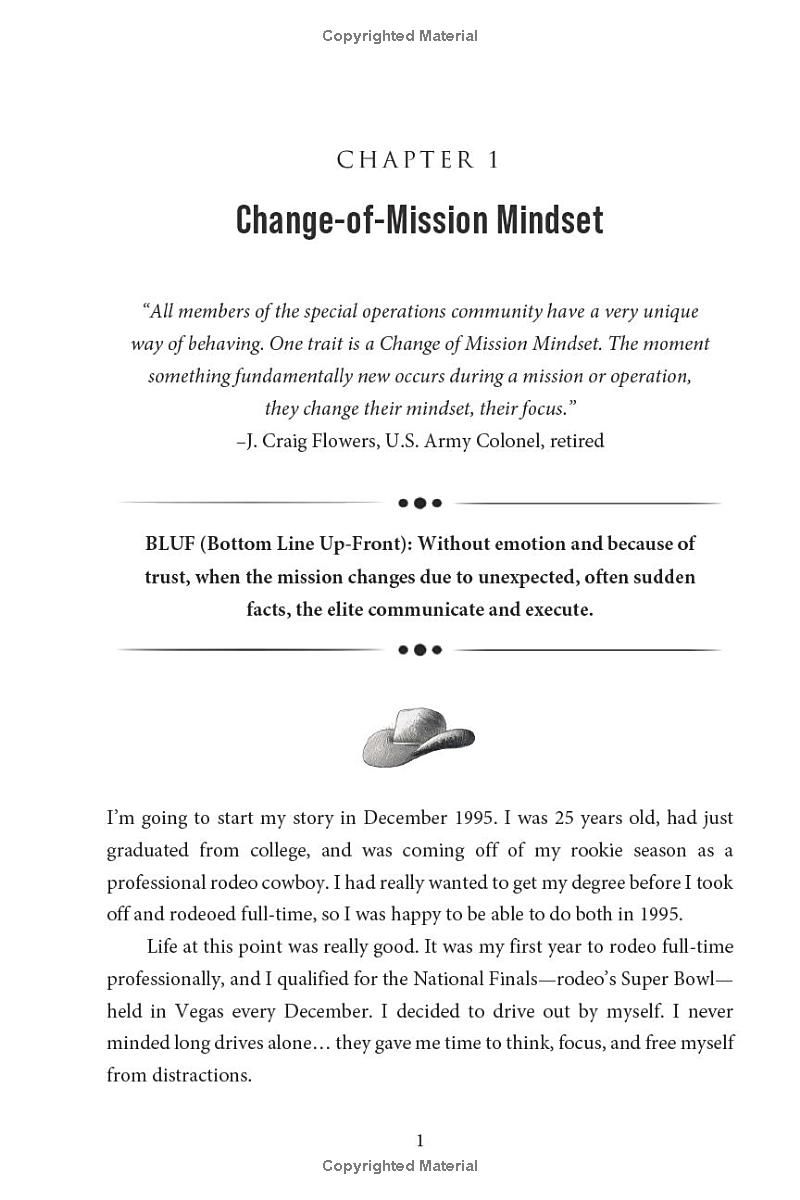 A Colonel & A Cowboy: Mission, Mindset, Process Strategies of the Elite