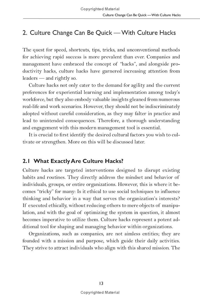 The Culture Hacks Toolbox: 50 Tools for Corporate Culture Success