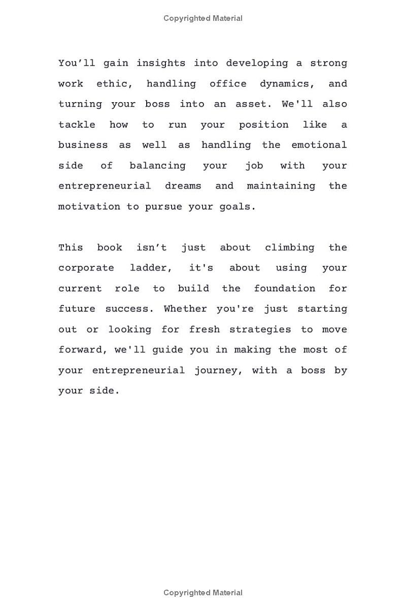 The Entrepreneur’s Guide to having a Boss: The ultimate roadmap for ambitious professionals.