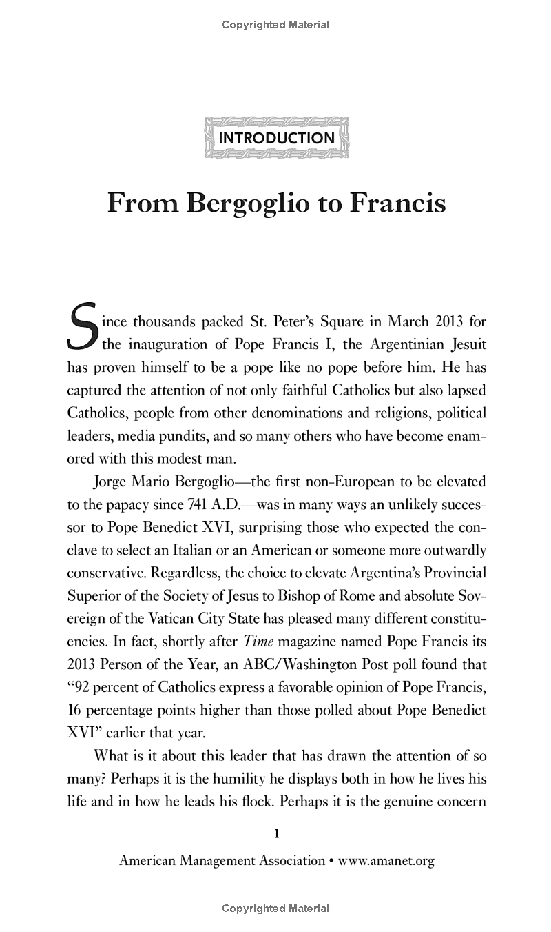 Lead with Humility: 12 Leadership Lessons from Pope Francis