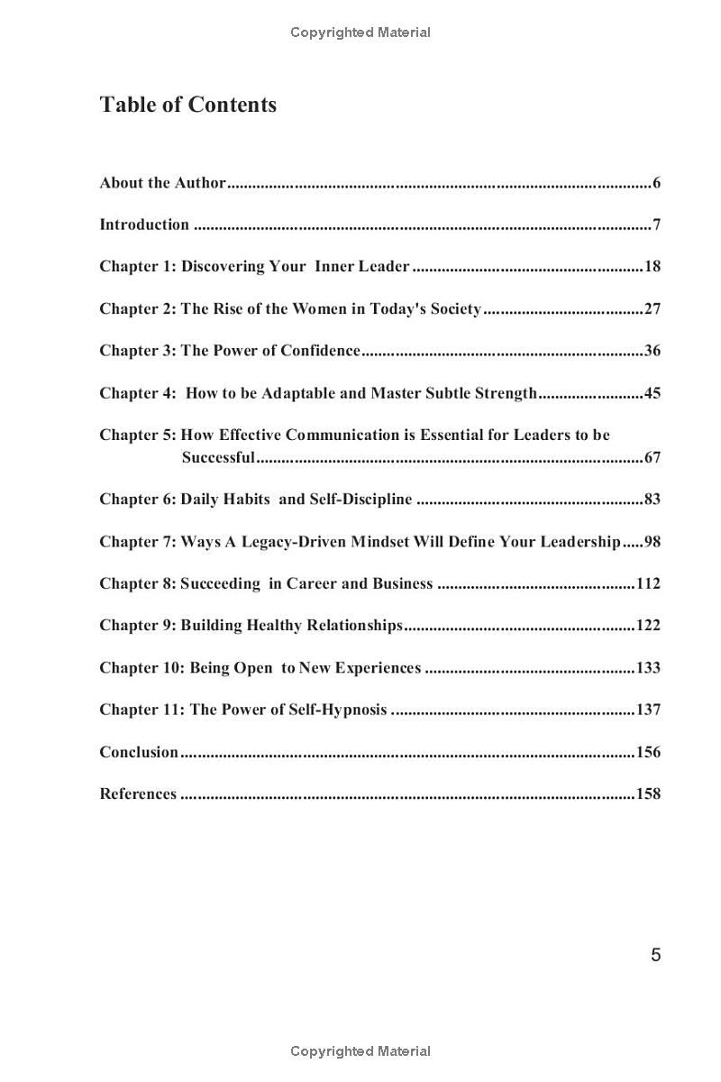 The FEMALE LEADERSHIP Bible. She Leads Like a Boss: Craft Powerful Habits ● Master Subtle Strength ● Build Strong Communication. Lead Your Team with Confidence. Succeed in Career & Life. U R the Boss!