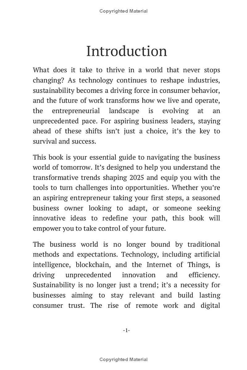 The 2025 Entrepreneur: Business Ideas for a Changing World