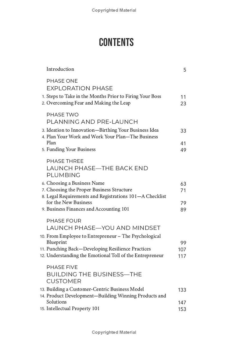 THE BLUEPRINT: Starting a Successful Business: A Proven 7-Phase Guide to Firing Your Boss, Gaining Financial Independence, and Living the Life of Your Dreams