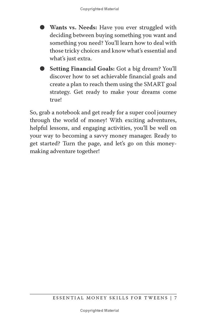 Essential Money Skills for Tweens: A fun and interactive Decide-Your-Own-Destiny book! Financial literacy, budgeting, personal finances, and earning income for young readers. (Books for Life Skills)