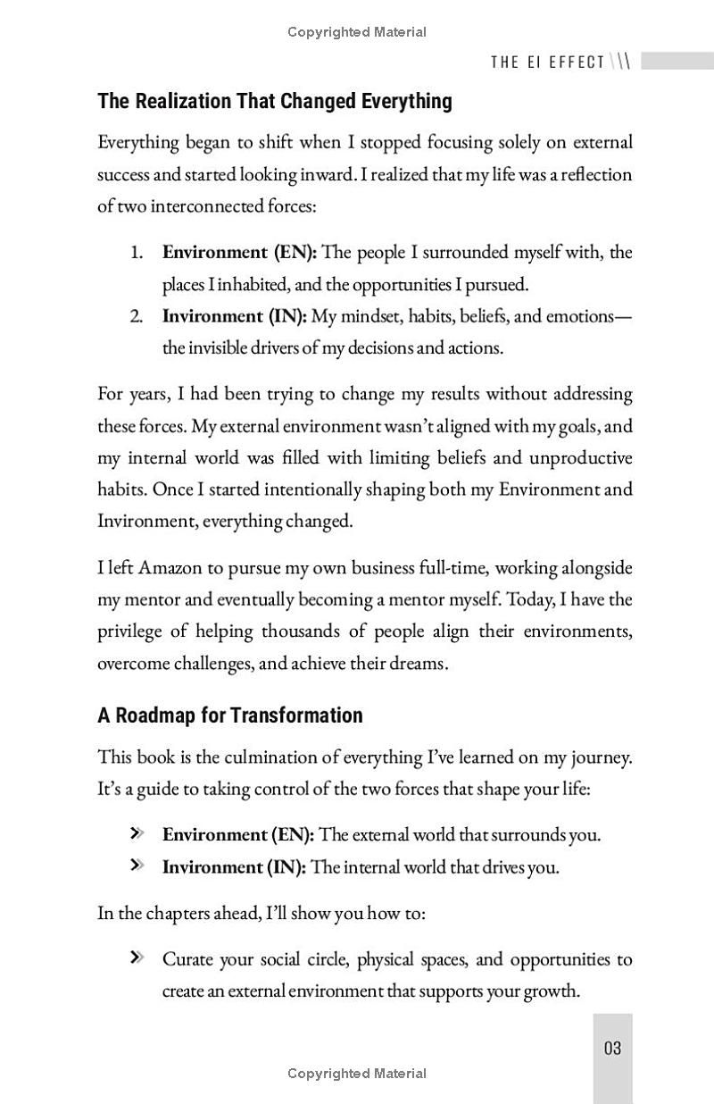 The EI Effect: Transform Your Environment, Empower Your Invironment