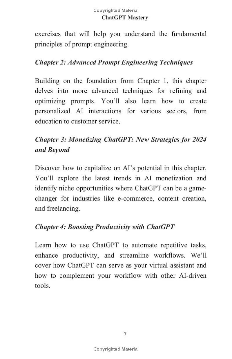 ChatGPT Mastery: Unlocking the Future of AI for Wealth, Creativity, and Productivity