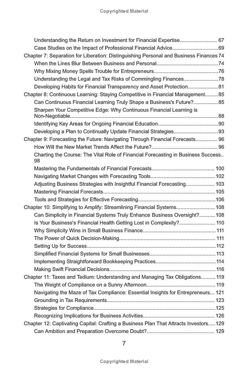 Financial Foundations for Small Business: Turning Passion into Profit: Master the Art of Business Finance in Months, Not Years - Your Blueprint for Startup Success