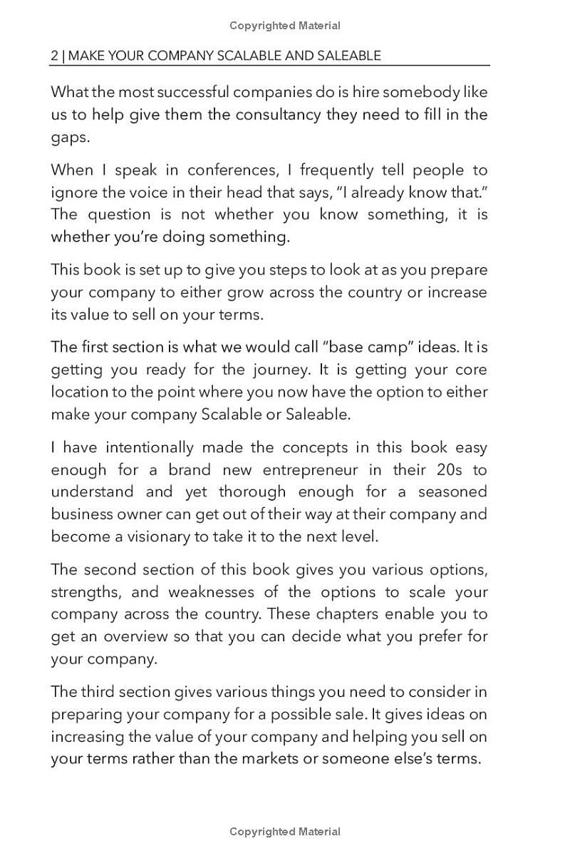 Make Your Company Scalable and Saleable: Essential Tactics for High-Valuation Growth, Expansion Potential, and Exit Strategy Planning