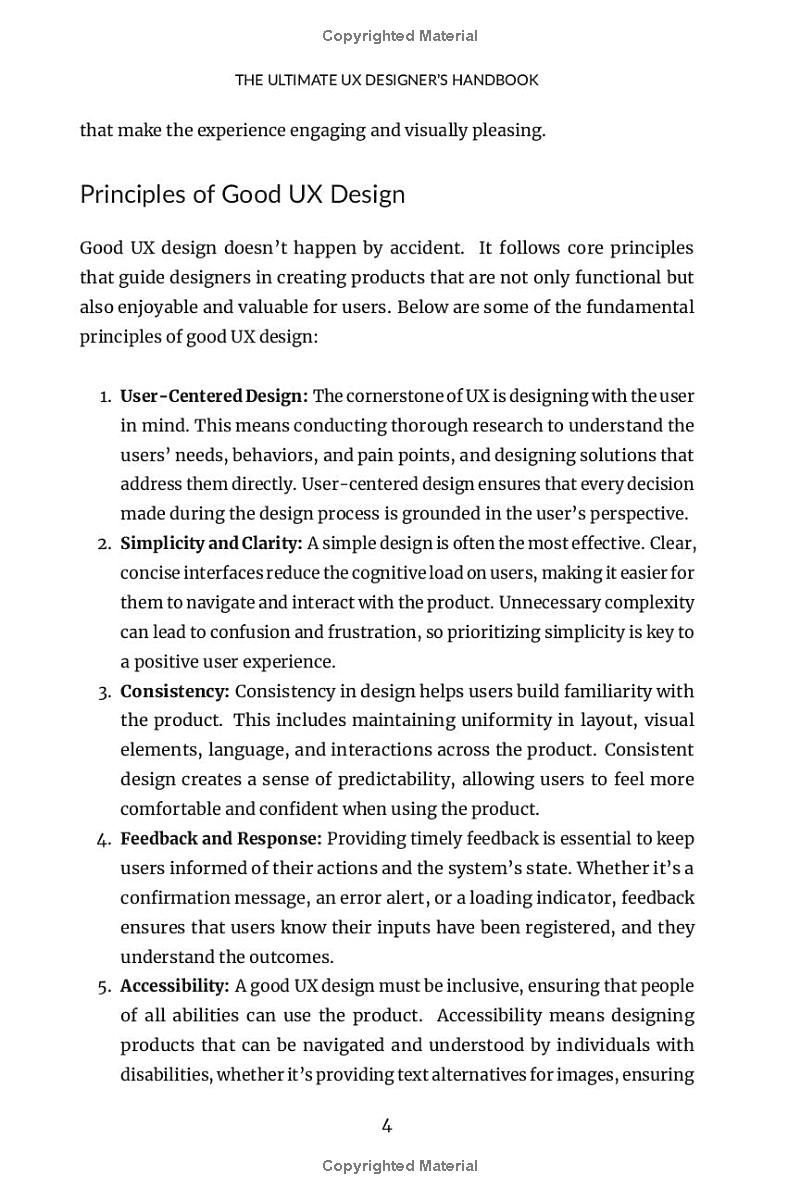 The Ultimate UX Designers Handbook: Master User-Centered Design, Use AI to Your Advantage, Build a Portfolio, Balancing Multiple Roles and Responsibilities to Excel in Your Role (Business Management)