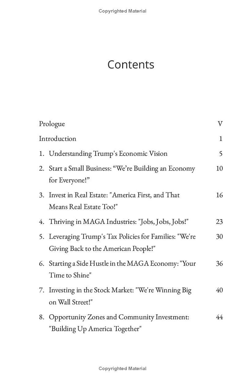 Capitalizing on Opportunity: 10 Strategies for Success in the Trump Economy (MAGA Success Guides)