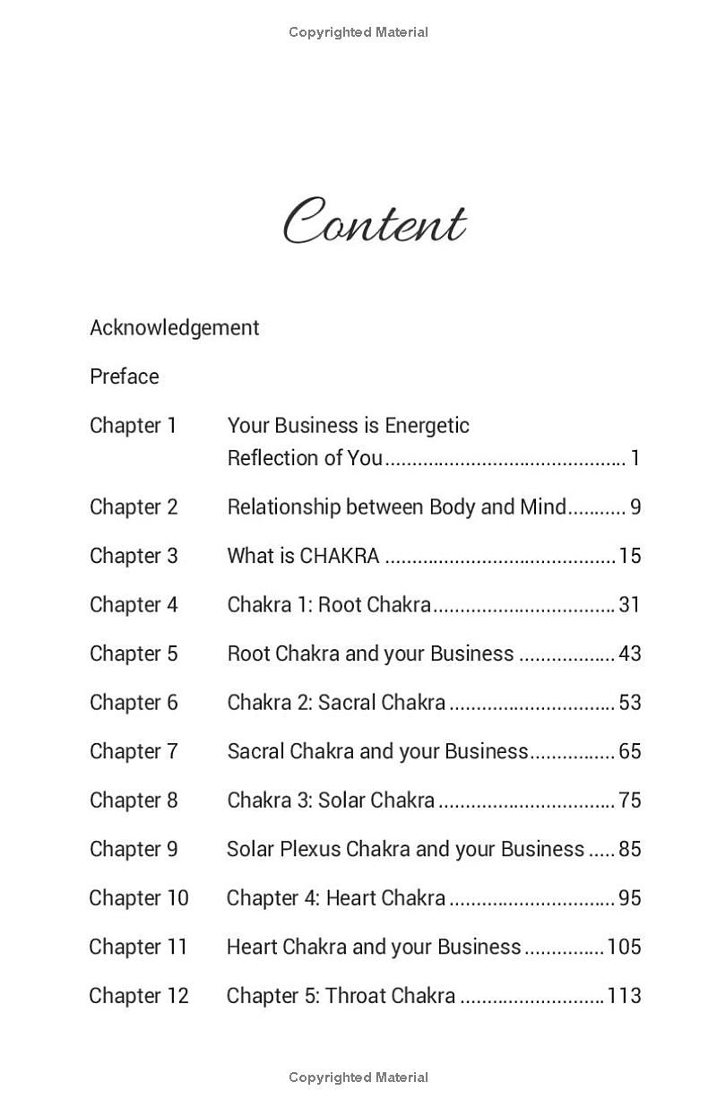 Chakra Entrepreneur: Manage Your Chakra to Grow Your Business