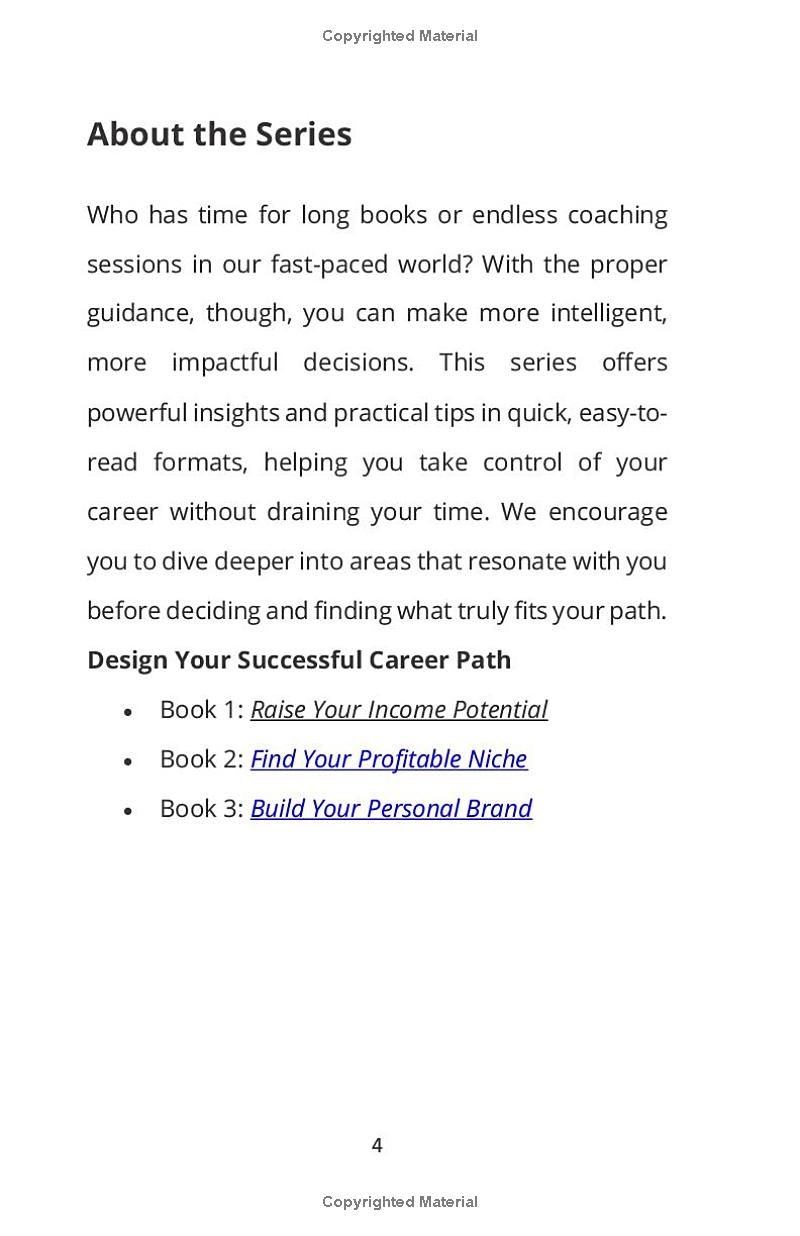 Find Your Profitable Niche: Identify Your Domain, Fuel Your Passion, Create Value for Your Audience and Design Your Successful Career Path