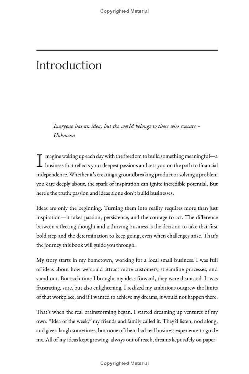 Starting a Business Roadmap: The Beginner Entrepreneurs Guide to Be Your Own Boss, Leverage AI, and Achieve Financial Independence