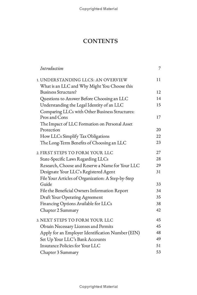 LLC Essentials for Beginners: Structure Your Business to Safeguard Assets, Maximize Tax Benefits and Capitalize on Opportunities for Growth and Profitability