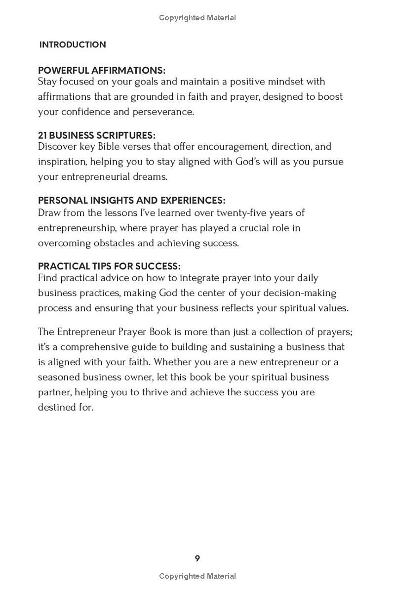 The Entrepreneur Prayer Book: Guided Prayers For A God-Led Business