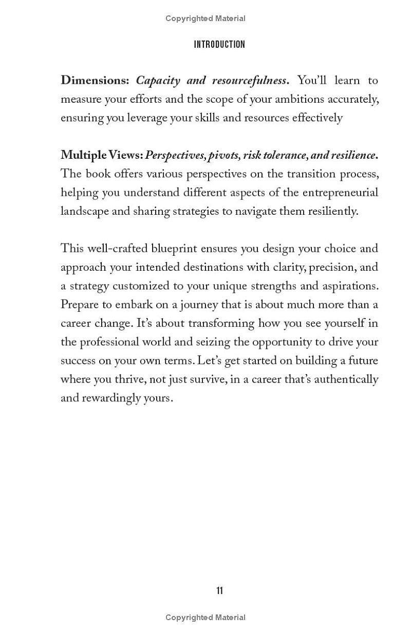 Choice Destinations: The Blueprint Shifting Leading Managers and Top Executives from Corporate Surviving to Entrepreneurial Thriving