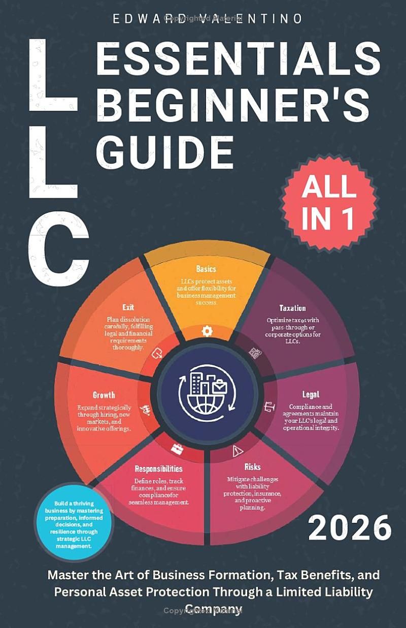 LLC Essentials Beginners Guide: Master the Art of Business Formation, Tax Benefits, and Personal Asset Protection Through a Limited Liability Company