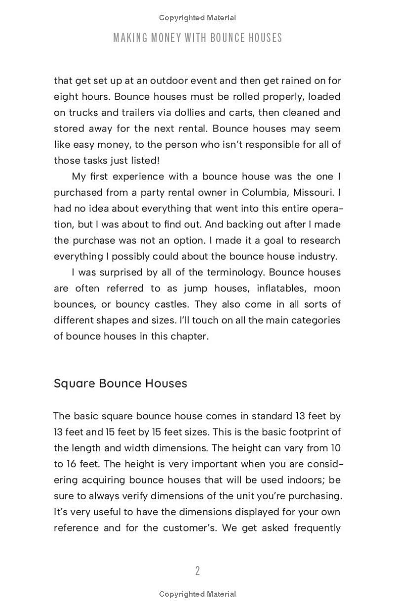 Making Money with Bounce Houses: Tried-and-True Strategies to Guide You Through the Process of Starting and Growing a Successful Bounce House Rental Business