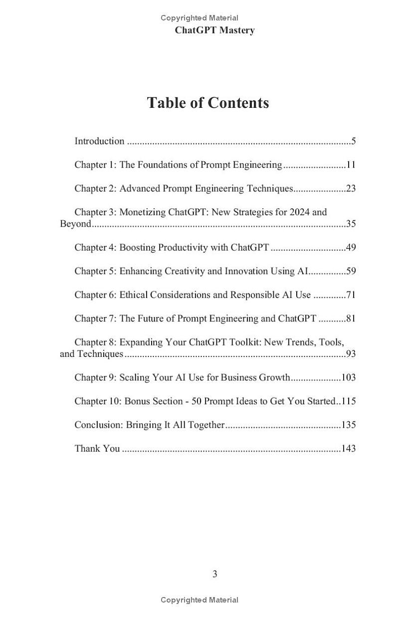 ChatGPT Mastery: Unlocking the Future of AI for Wealth, Creativity, and Productivity