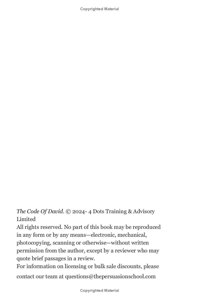 The Code of David: How Micro Businesses Outshine, Outsell & Outsmart the Goliaths of Their Industries (and How You Can Too)