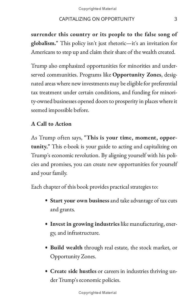 Capitalizing on Opportunity: 10 Strategies for Success in the Trump Economy (MAGA Success Guides)