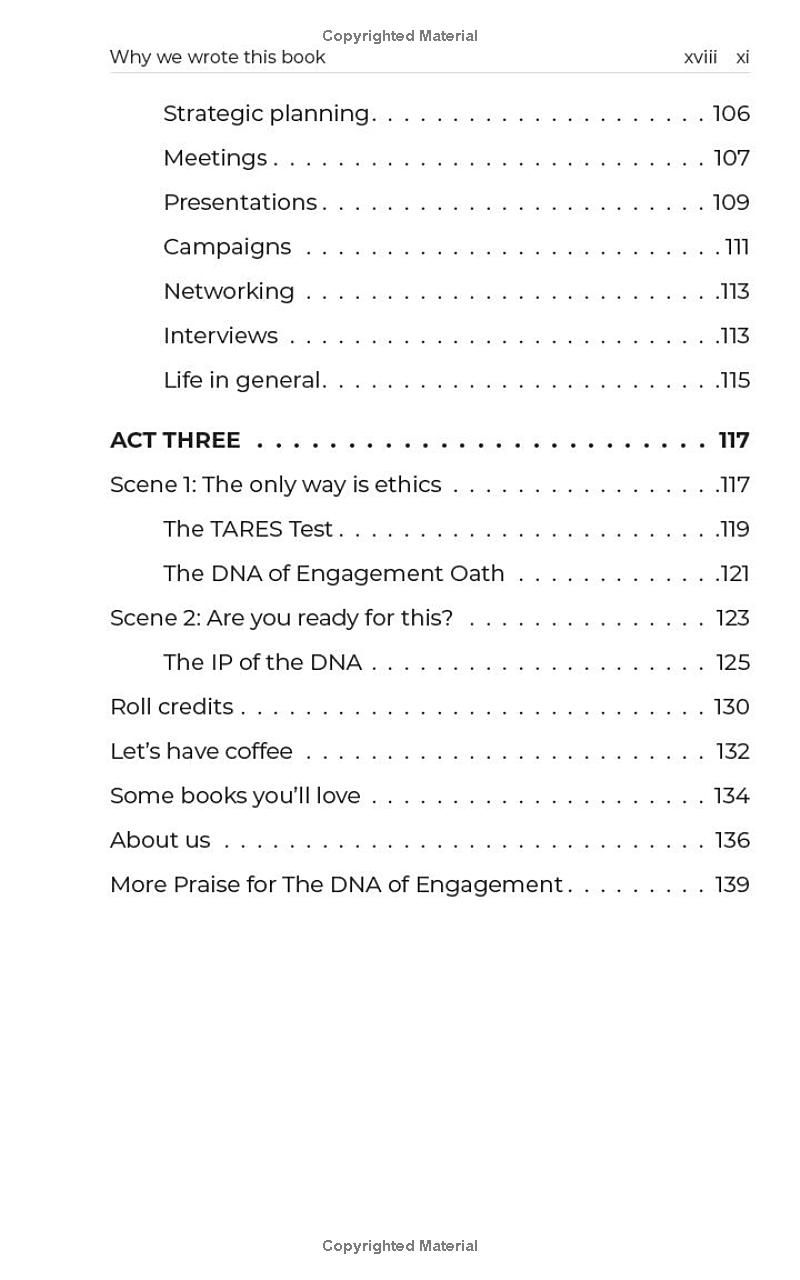 The DNA of Engagement: A story-based approach to building trust and influencing change.