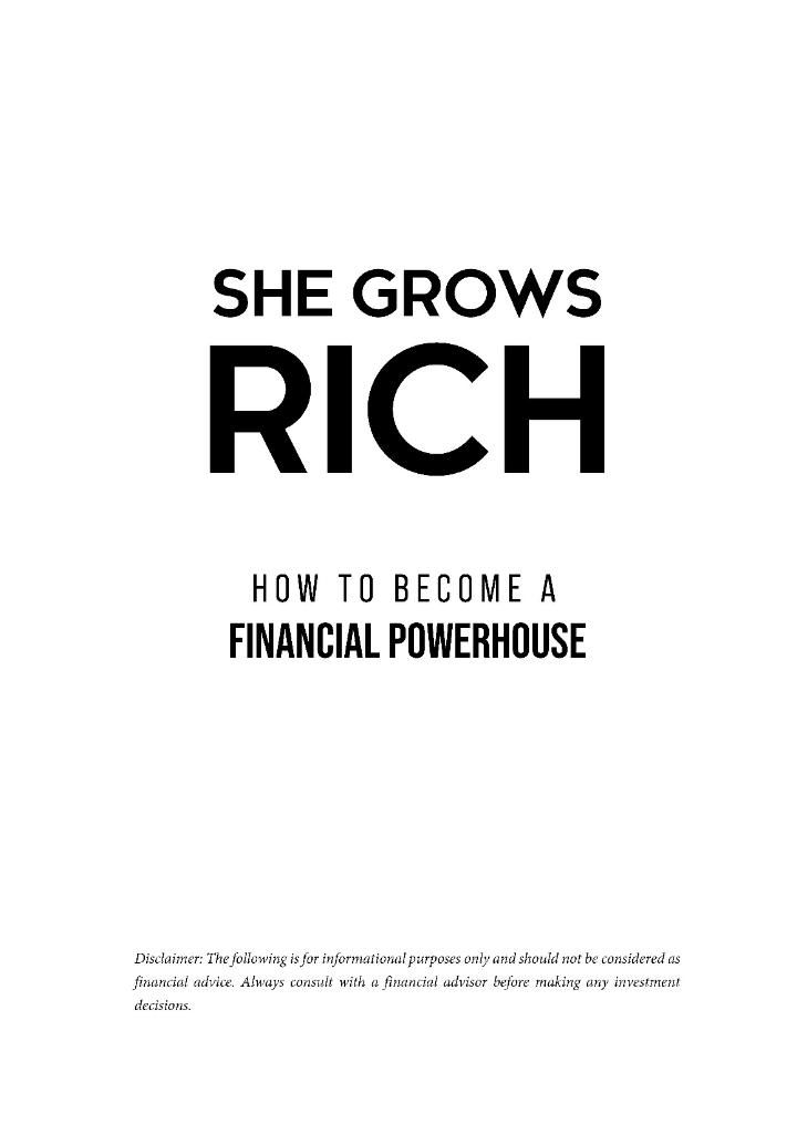 She Grows Rich