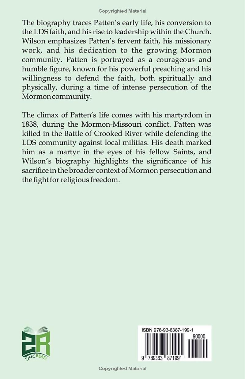 Life of David W. Patten the First Apostolic Martyr