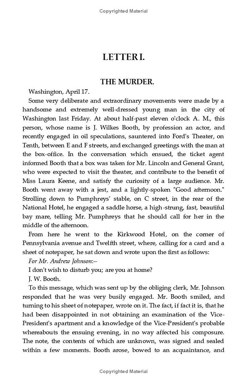 The Life Crime and Capture of John Wilkes Booth